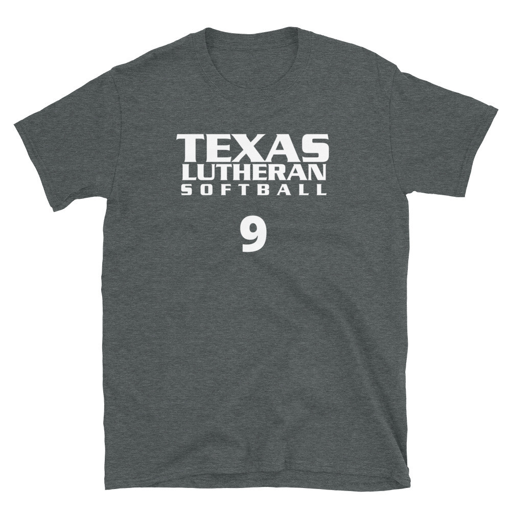 TLU Softball Number 9 Short-Sleeve Unisex T-Shirt