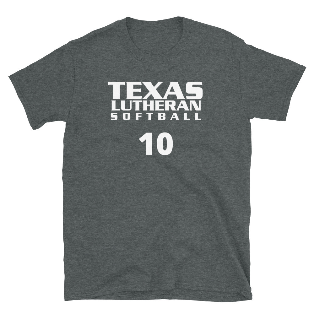 TLU Softball Number 10 Short-Sleeve Unisex T-Shirt