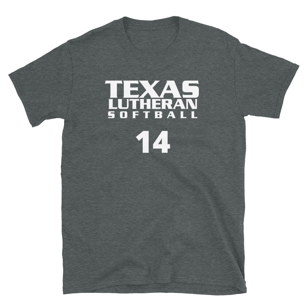 TLU Softball Number 14 Short-Sleeve Unisex T-Shirt