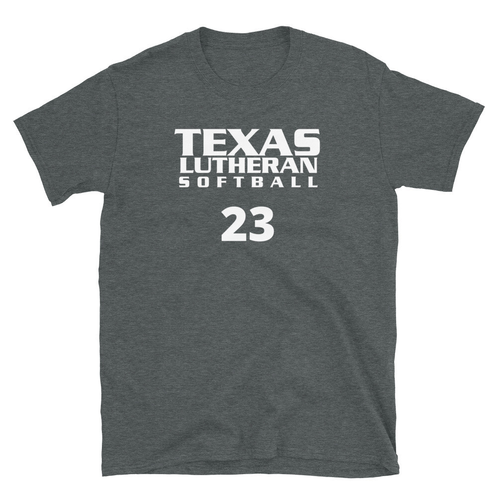 TLU Softball Number 23 Short-Sleeve Unisex T-Shirt