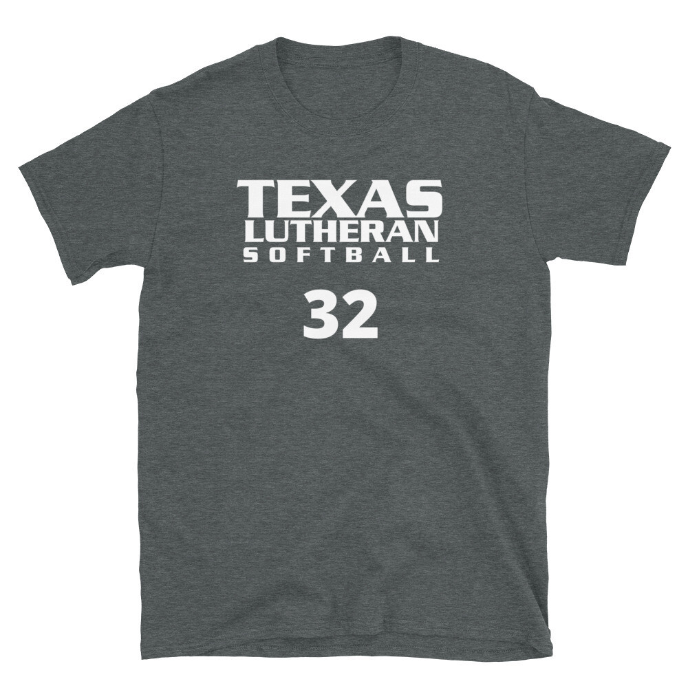 TLU Softball Number 32 Short-Sleeve Unisex T-Shirt