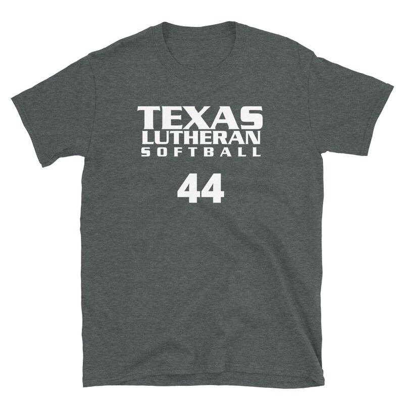TLU Softball Number 44 Short-Sleeve Unisex T-Shirt