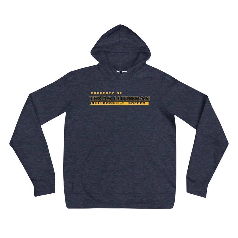 Unisex hoodie - TLU Athletics Property of Soccer