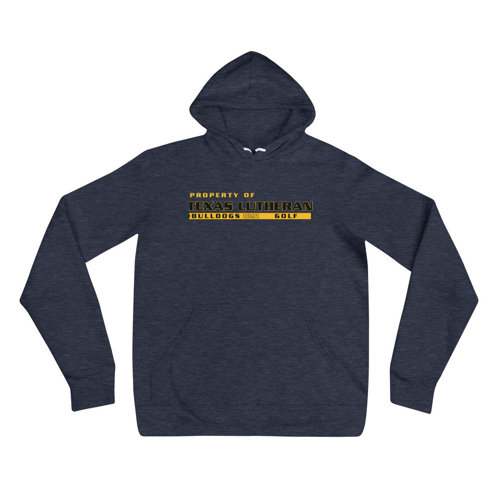 Unisex hoodie - TLU Athletics Property of Golf