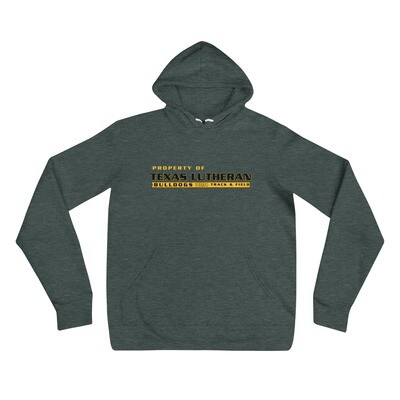 Unisex hoodie - TLU Athletics Property of Track & Field