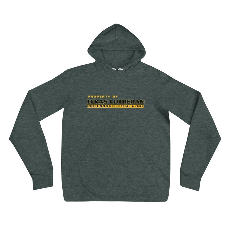 Unisex hoodie - TLU Athletics Property of Track &amp; Field
