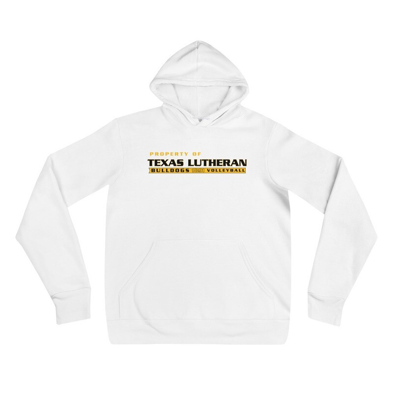 Unisex hoodie - TLU Athletics Property of Volleyball