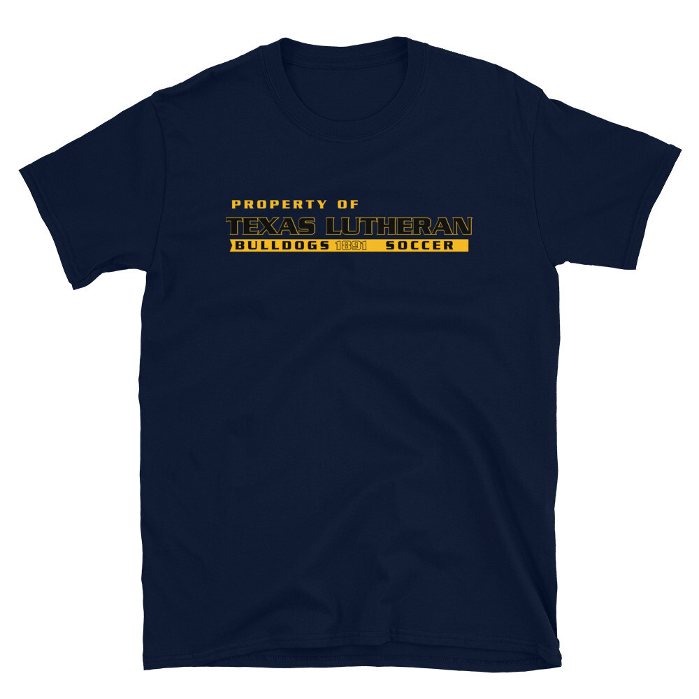 TLU Athletics Property of Soccer Short-Sleeve Unisex T-Shirt