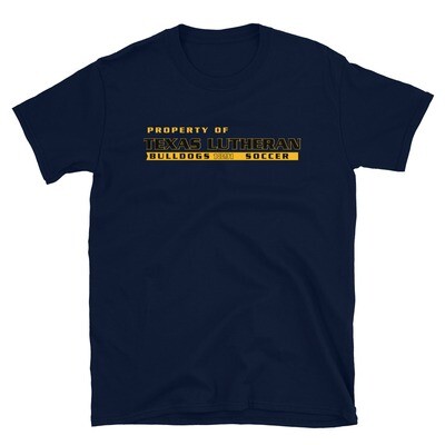 TLU Athletics Property of Soccer Short-Sleeve Unisex T-Shirt