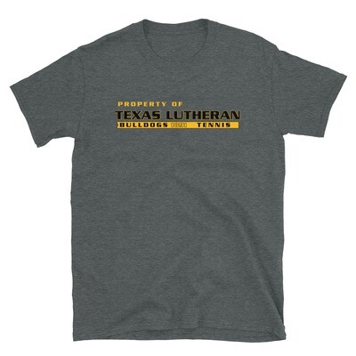 TLU Athletics Property of Tennis Short-Sleeve Unisex T-Shirt