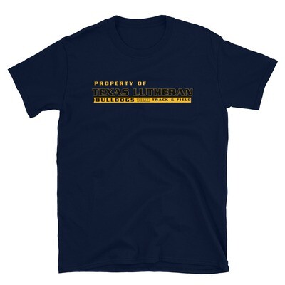 TLU Athletics Property of Track & Field Short-Sleeve Unisex T-Shirt
