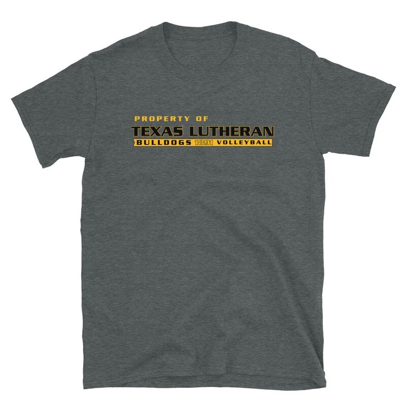 TLU Athletics Property of Volleyball Short-Sleeve Unisex T-Shirt