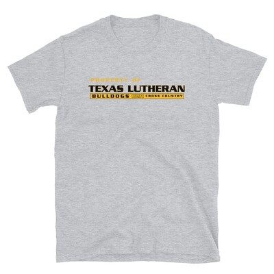 TLU Athletics Property of  Cross Country Short-Sleeve Unisex T-Shirt