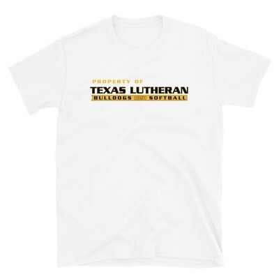 TLU Athletics Property of Softball Short-Sleeve Unisex T-Shirt