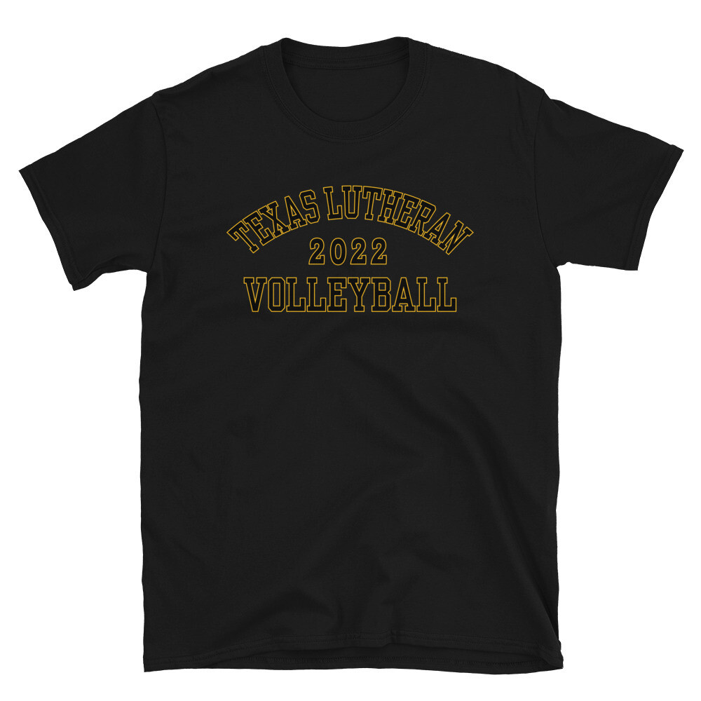 TLU Athletics 2022 Volleyball Short-Sleeve Unisex T-Shirt, Color: Black, Size: S