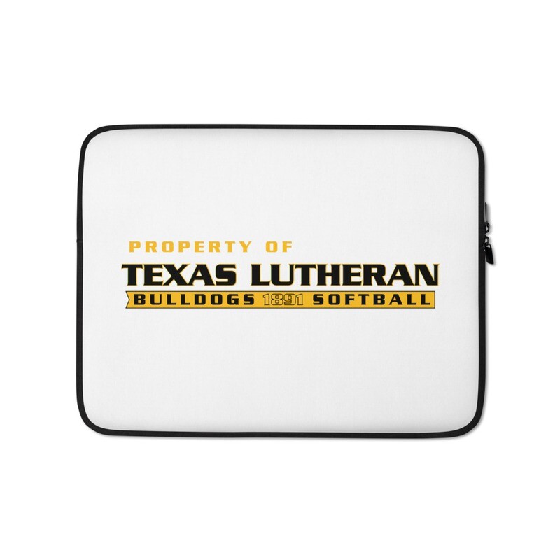 TLU Athletics Softball Laptop Sleeve