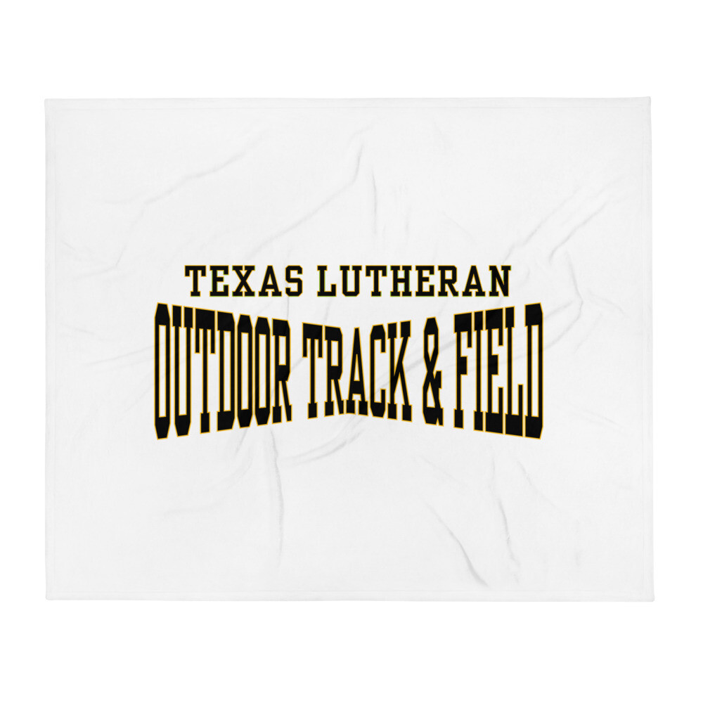 TLU Athletics Outdoor Track & Field Throw Blanket