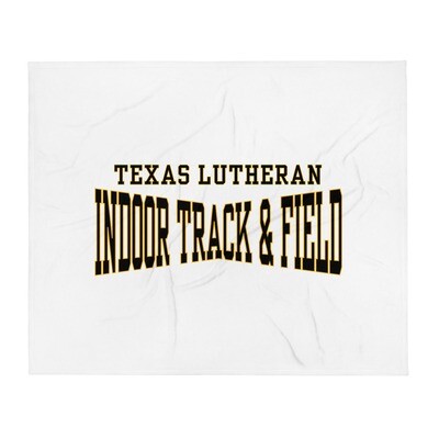 TLU Athletics Indoor Track & Field Throw Blanket