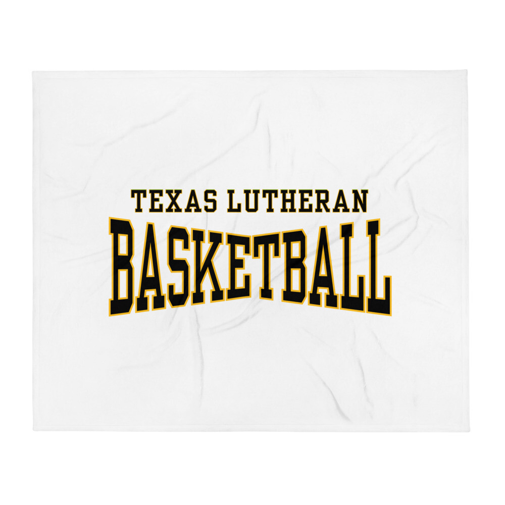 TLU Athletics Basketball Throw Blanket