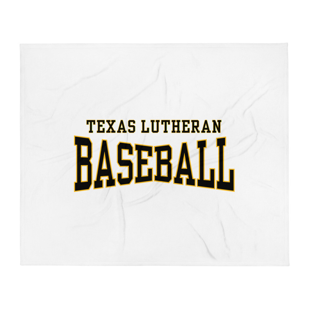 TLU Athletics Baseball Throw Blanket