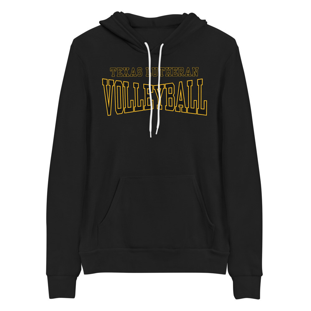 TLU Athletics Volleyball Unisex hoodie, Color: Black, Size: S