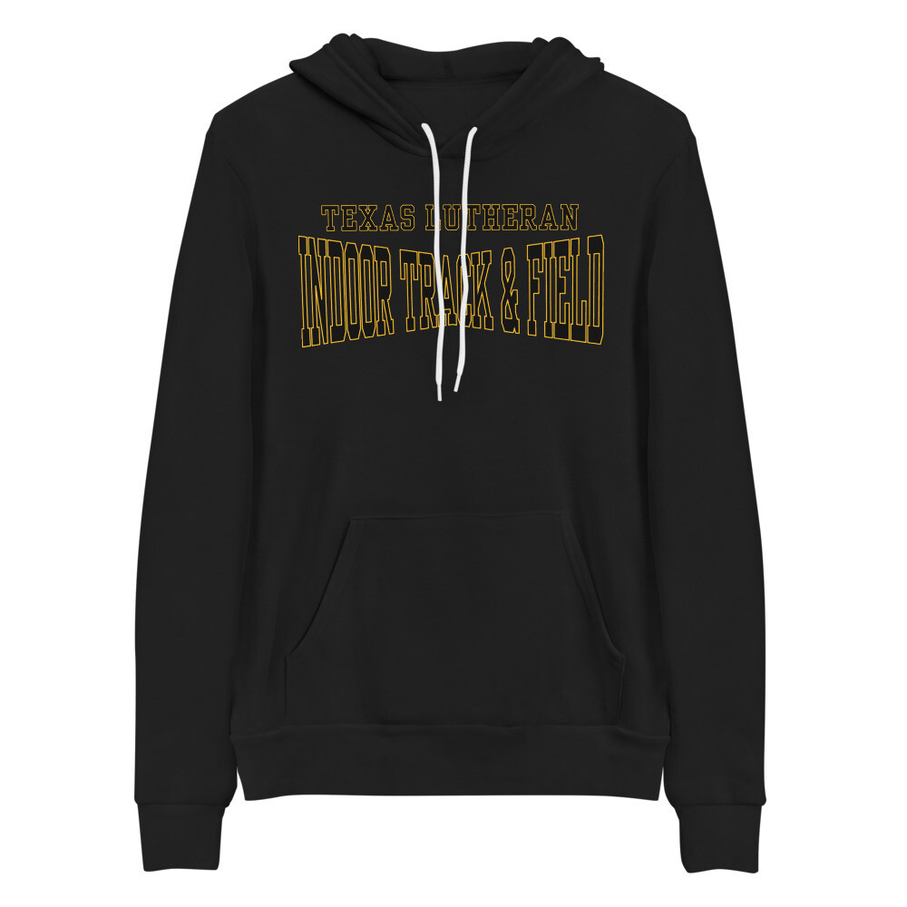 TLU Athletics Indoor Track &amp; Field Unisex hoodie, Color: Black, Size: S