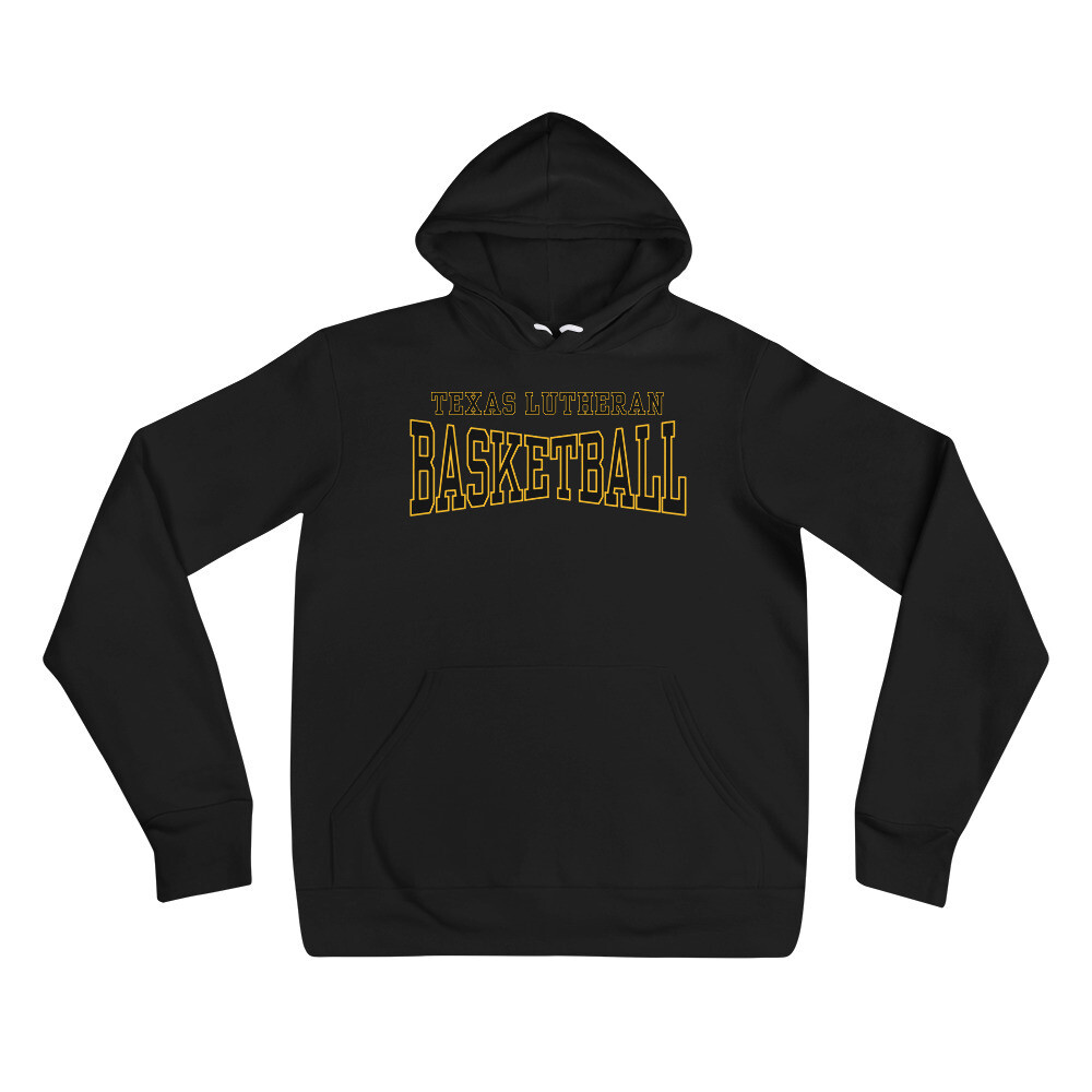 TLU Athletics Basketball Unisex hoodie, Color: Black, Size: S
