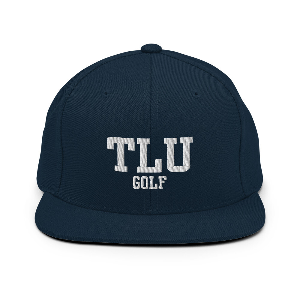 TLU Athletics Golf Snapback Hat, Color: Dark Navy