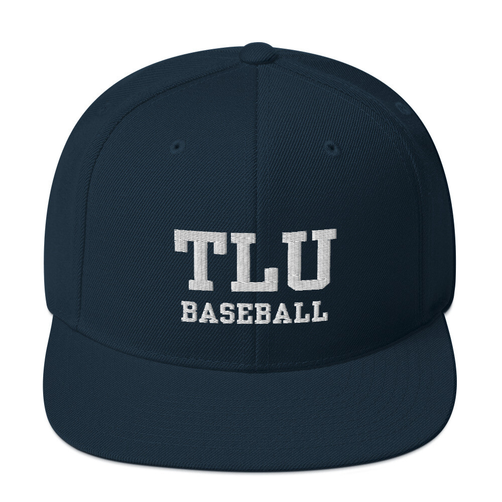 TLU Athletics Baseball Snapback Hat, Color: Dark Navy
