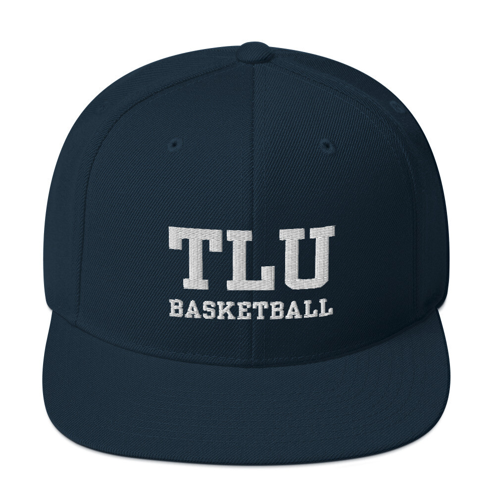 TLU Athletics Basketball Snapback Hat, Color: Dark Navy