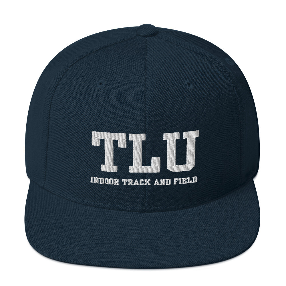TLU Athletics Indoor Track &amp; Field Snapback Hat, Color: Dark Navy