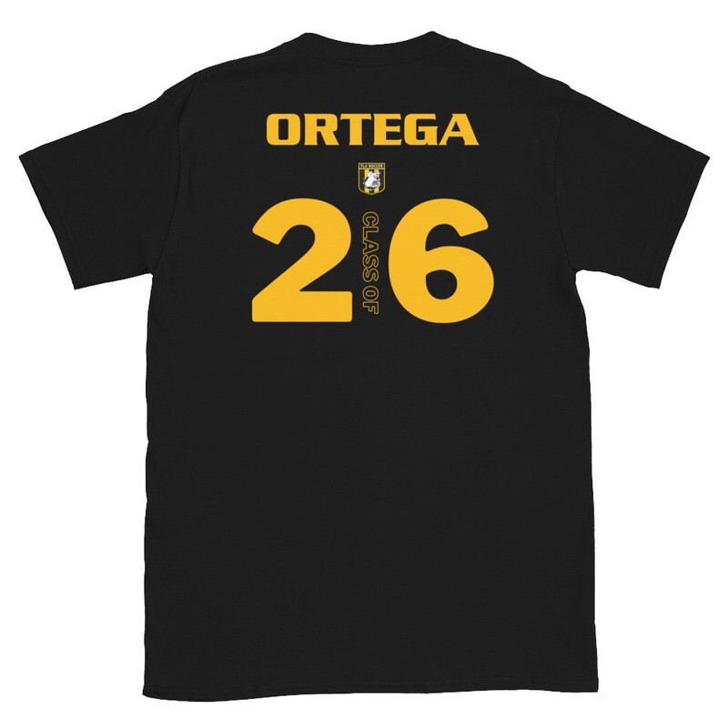 Ortega 2026 Short-Sleeve Unisex T-Shirt, Color: Black, Size: S