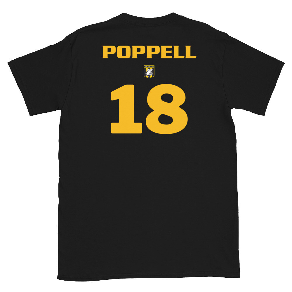 WSOC Number 18 Poppell Short-Sleeve Unisex T-Shirt, Color: Black, Size: S