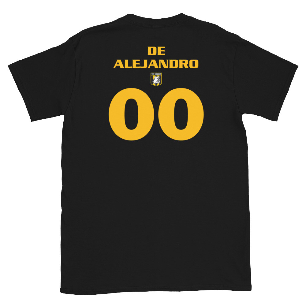 MSOC 00 De Alejandro Short-Sleeve Unisex T-Shirt, Color: Black, Size: S