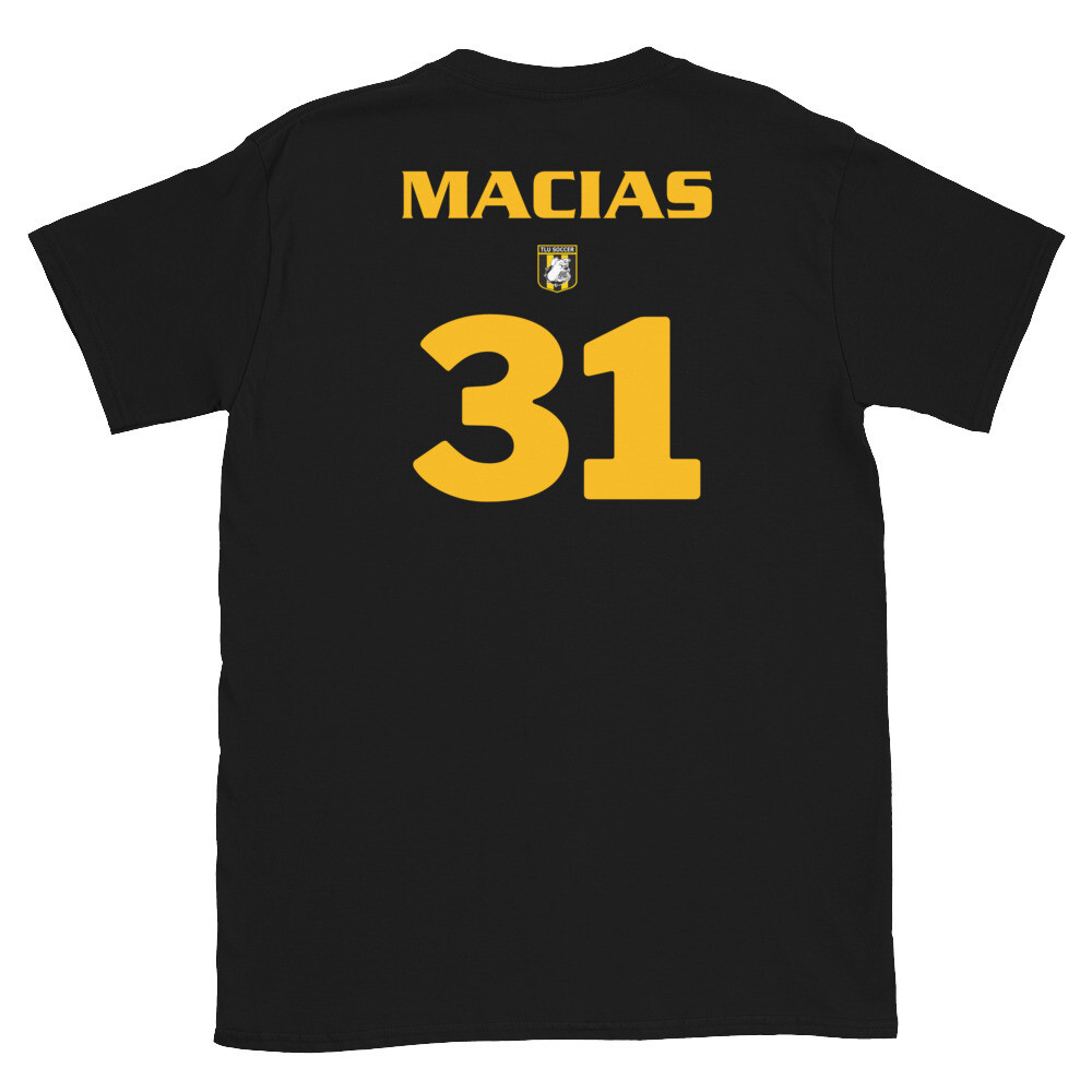 MSOC Number 31 Macias Short-Sleeve Unisex T-Shirt, Color: Black, Size: S
