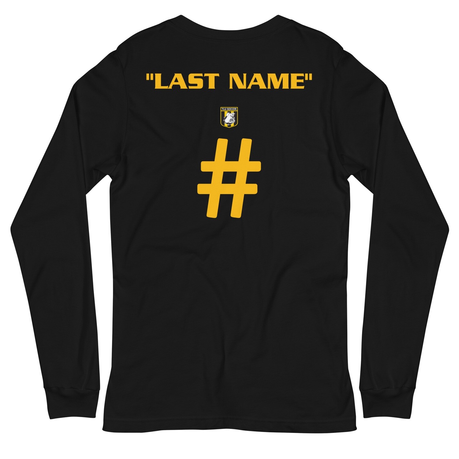 Numbers Collection Long Sleeve Tee, Color: Black, Size: XS