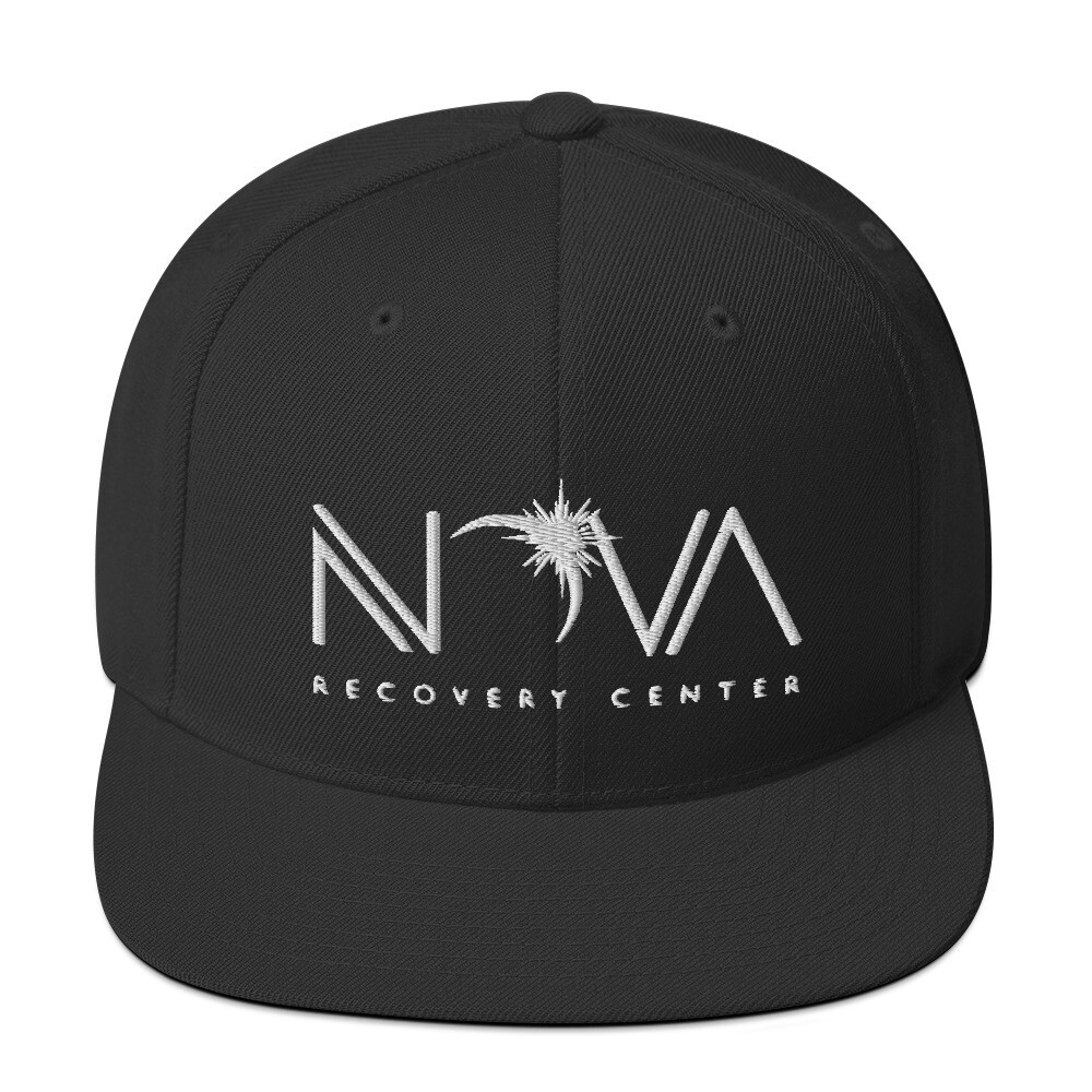 Nova Recovery Center Snapback Hat | White Logo