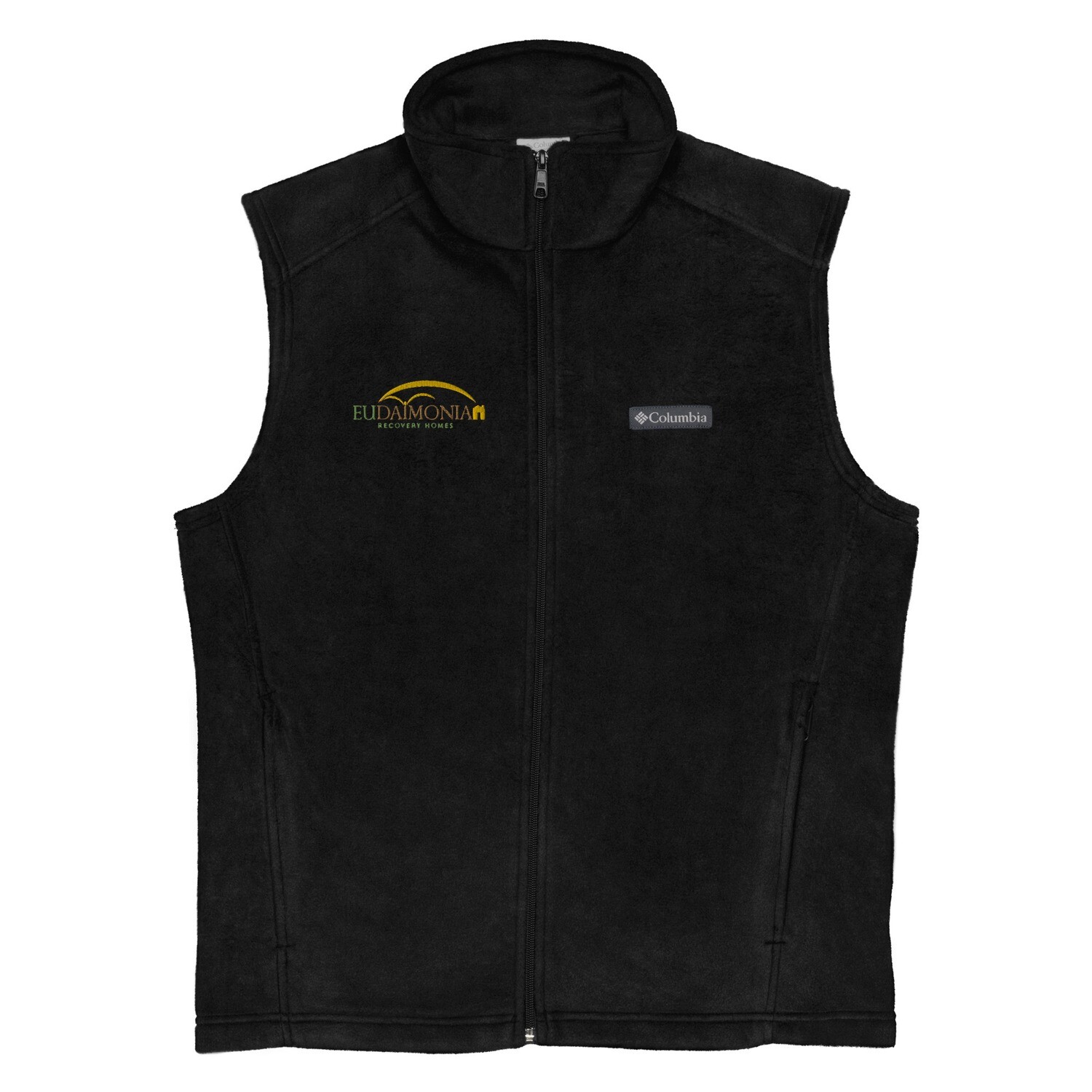 ERH Men’s Columbia fleece vest, Color: Black, Size: S