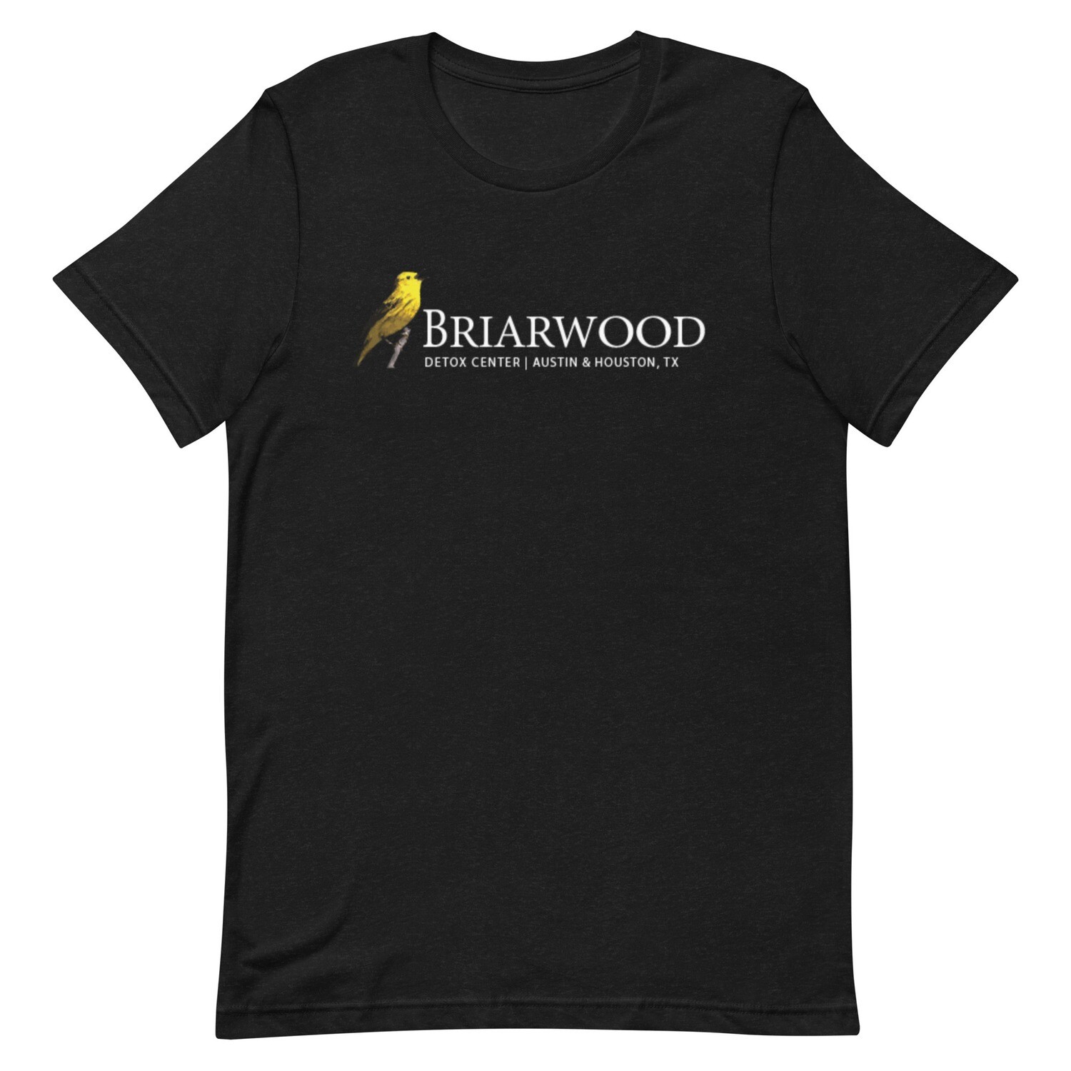 BWD White Logo Unisex t-shirt, Color: Black Heather, Size: S