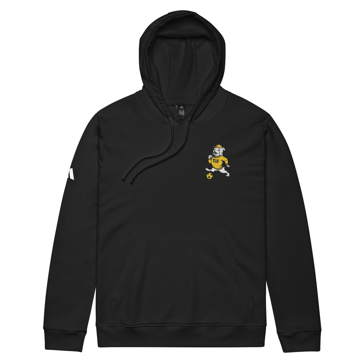 TLU MSoc Adidas Fleece Hoodie w/ Old School Logo