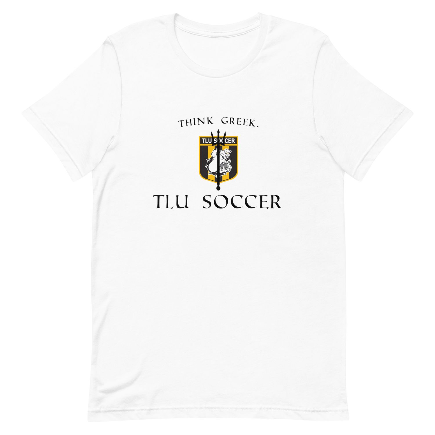 TLU MSOC Unisex Greek Night Think Greek White