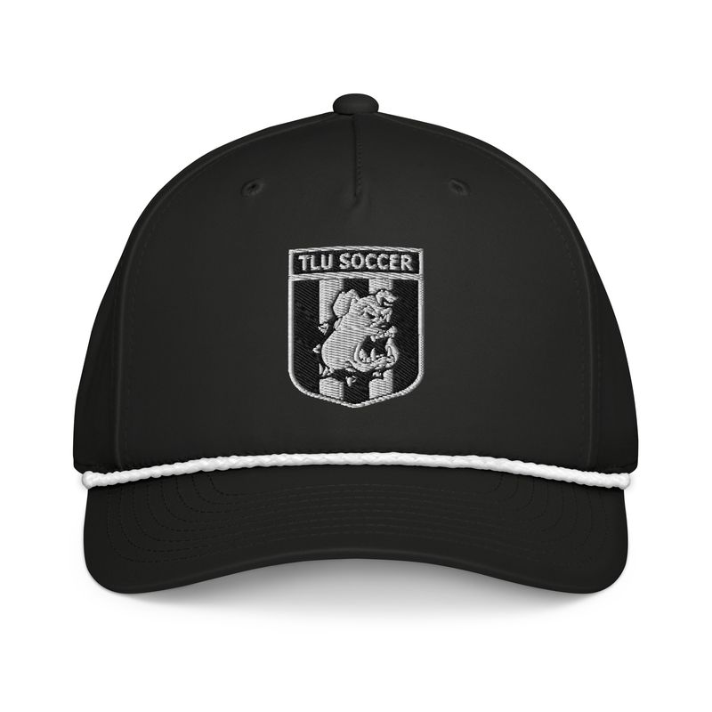 Classic Rope Cap - Black (White Crest)