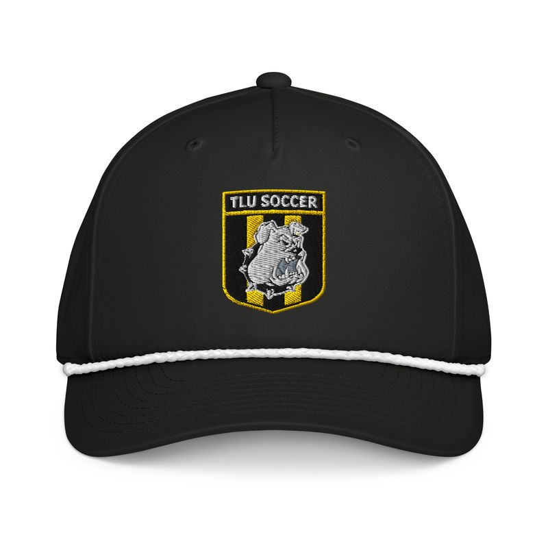 Classic Rope Cap - Black (Colored Crest)