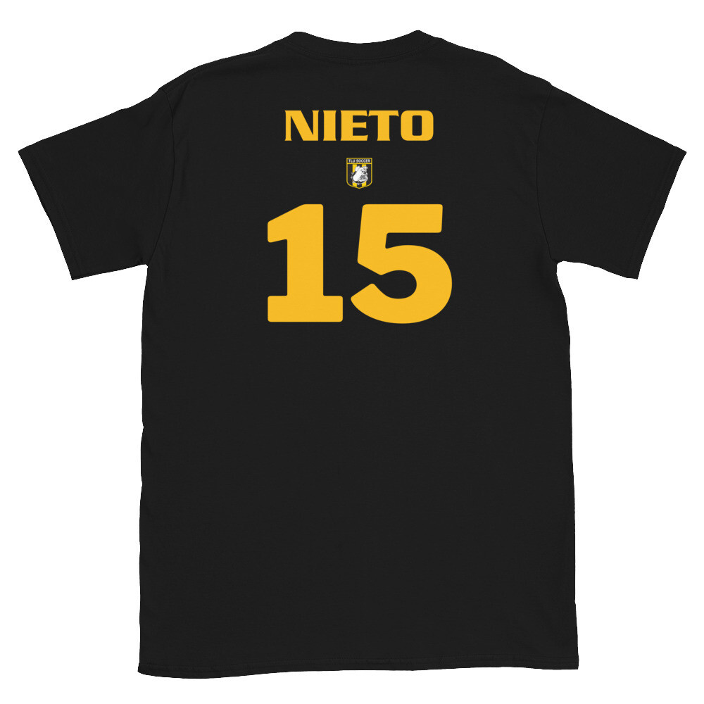 MSOC Number 15 Nieto Short-Sleeve Unisex T-Shirt, Color: Black, Size: S