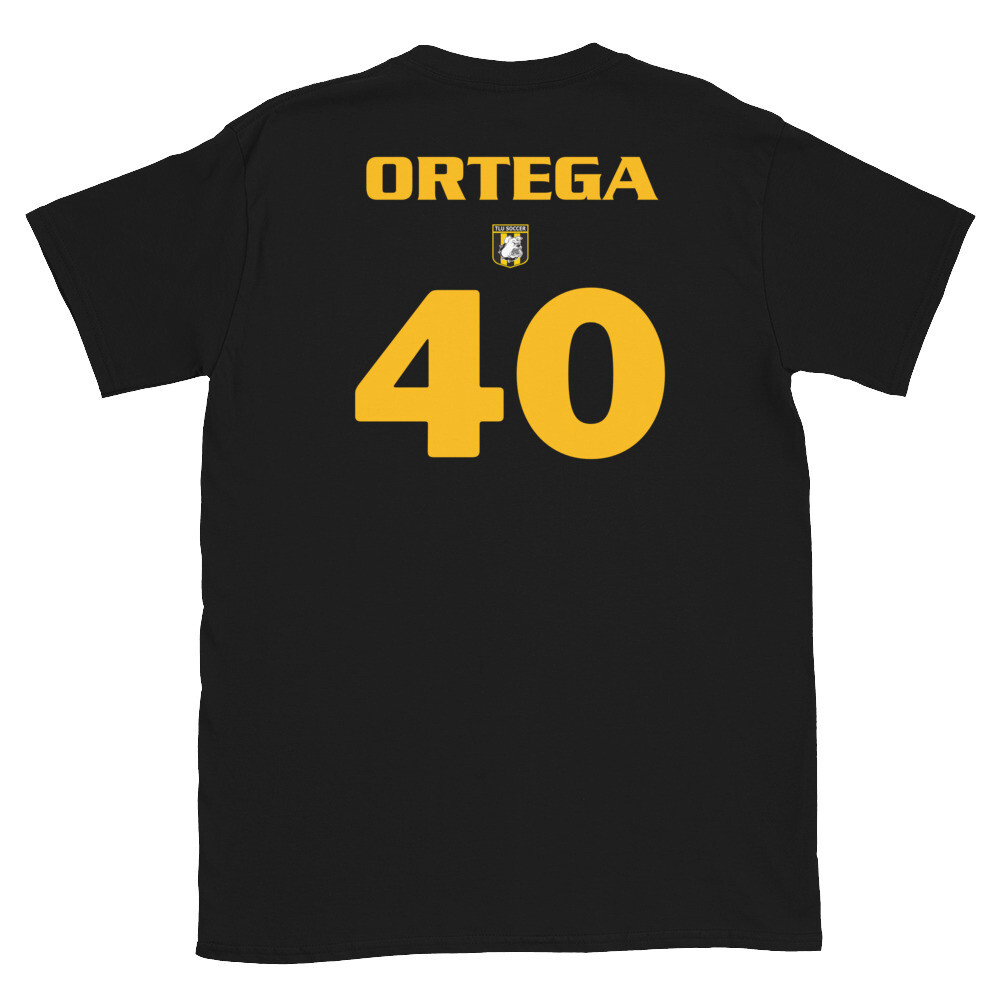 MSOC Number 40 Ortega Short-Sleeve Unisex T-Shirt, Color: Black, Size: S