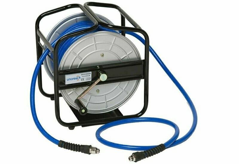 UNOREEL Premium Portable hand reel PU 9.5x13mm / 25m + 1.5m 1/4 M