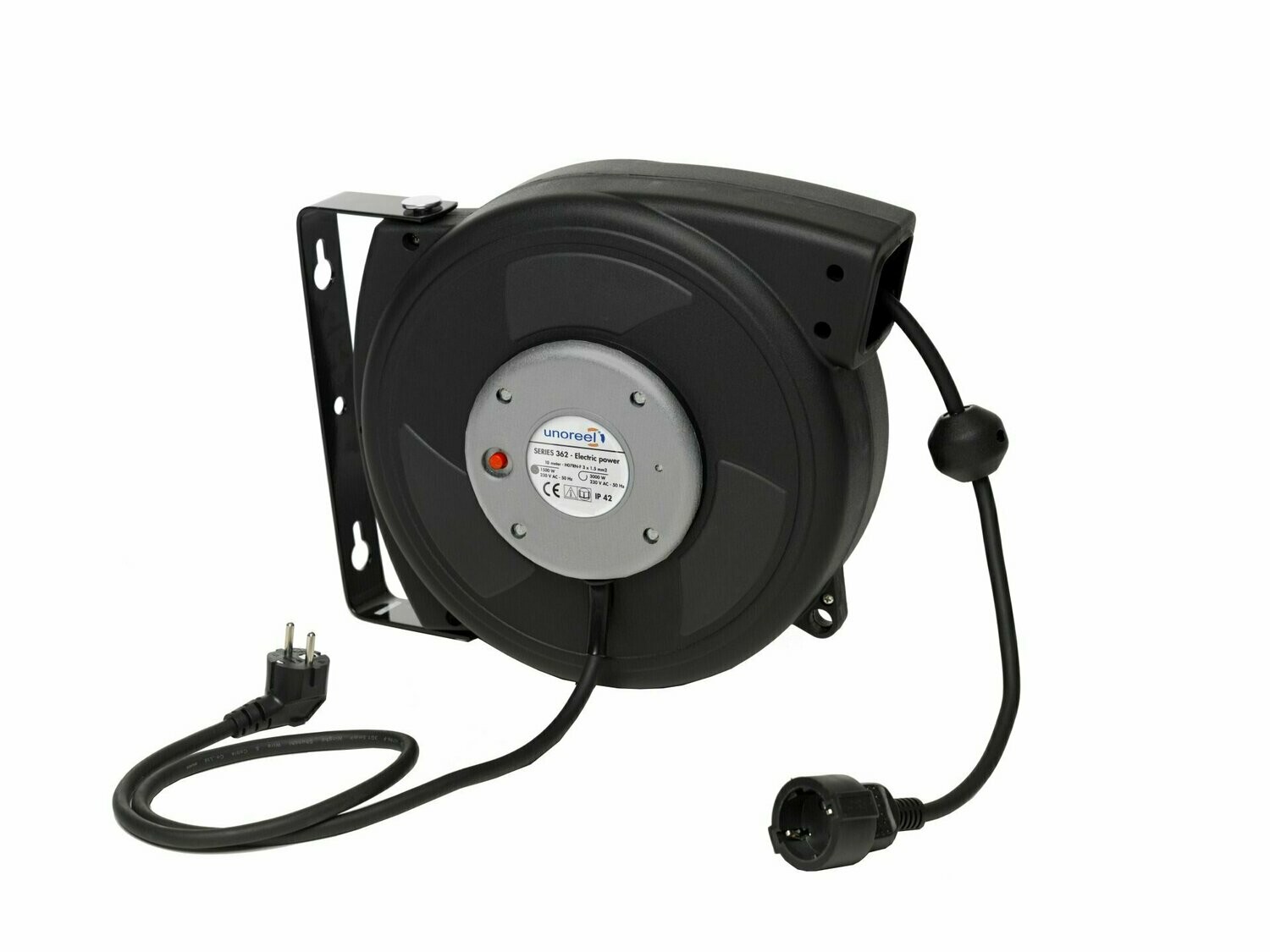UNOREEL Premium Cable reel 230V / 16A 3680W Rubber Cable 3x2,5mm H07RNF