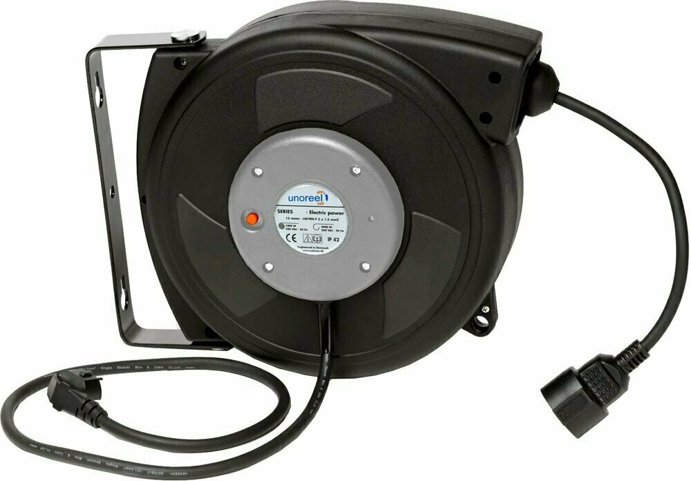 UNOREEL Premium Cable reel 230V / 13A 3000 W Rubber Cable 3x H07RNF 1