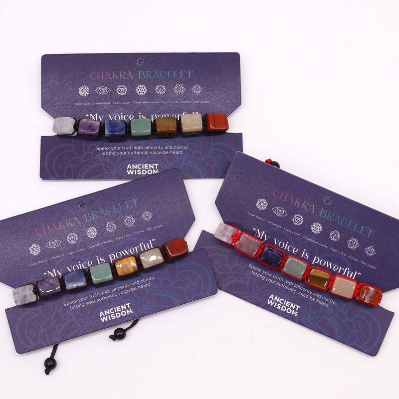 Chakra Stone String Bracelet