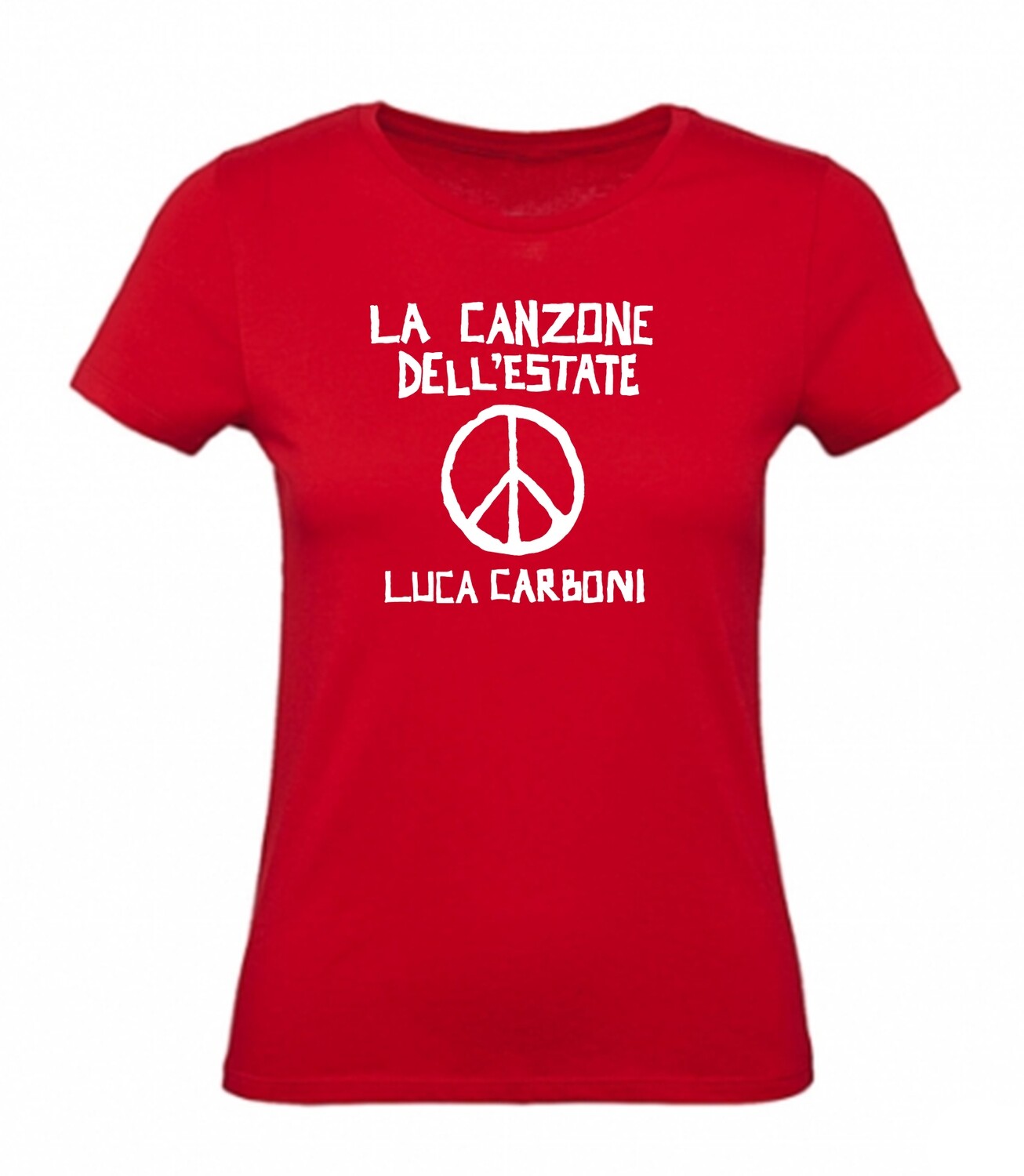 T-shirt ROSSA, DONNA "La Canzone dell'estate" - Luca Carboni